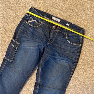 Ariat Dark Blue Rebar midrise boot cut jeans